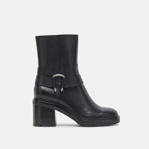 DOLCE VITA BLACK CAMROS MOTO BOOTIE ANKLE BOOT